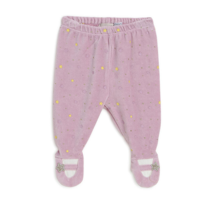 Girls Light Lilac Applique Smock with Legging image number 2